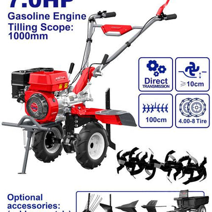 Gasoline tiller