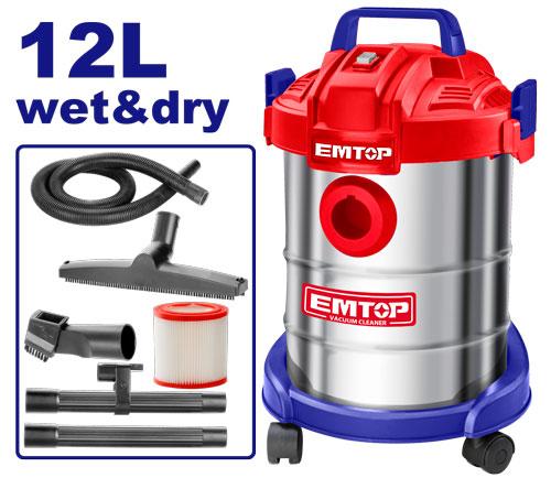 EMTOP 12L Wet & Dry Vacuum Cleaner