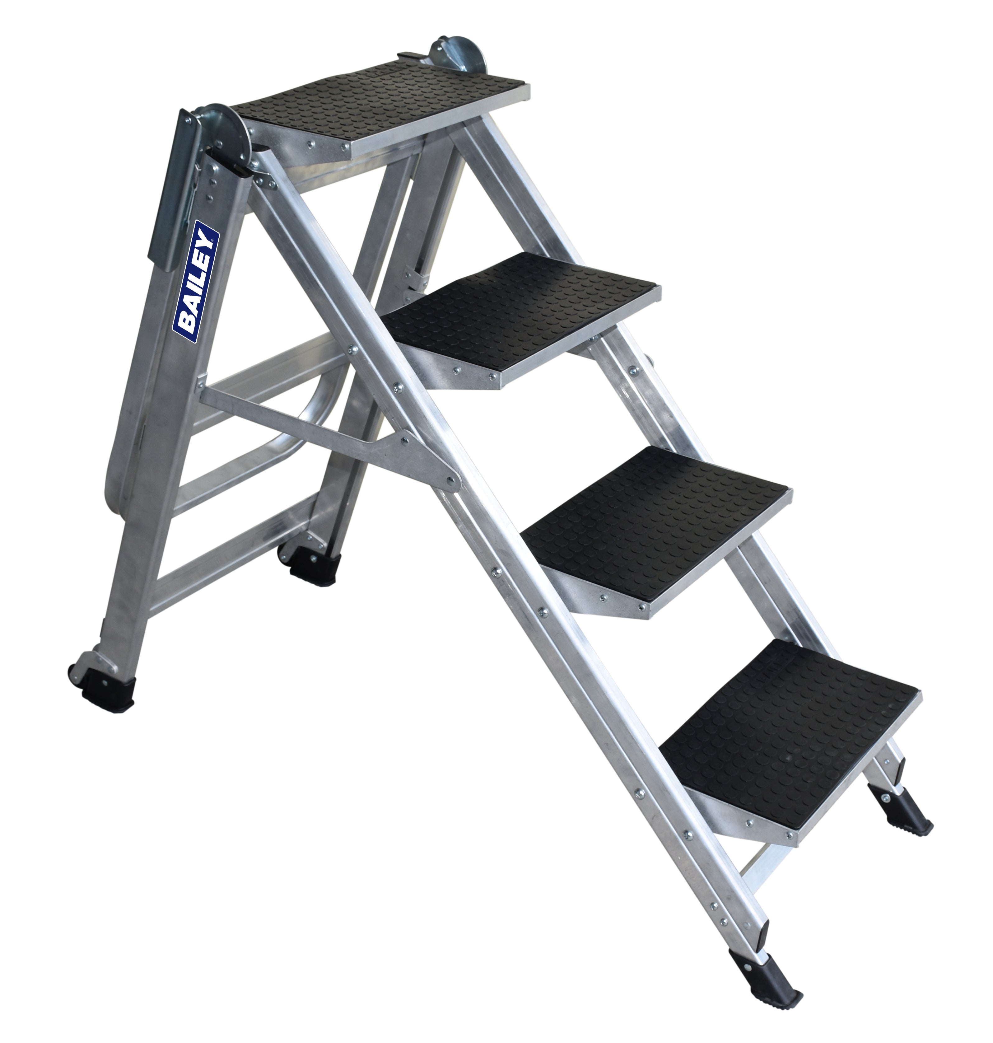 Bailey 0.89m Stairway Ladder 4 Step with Safety Rail FS13752