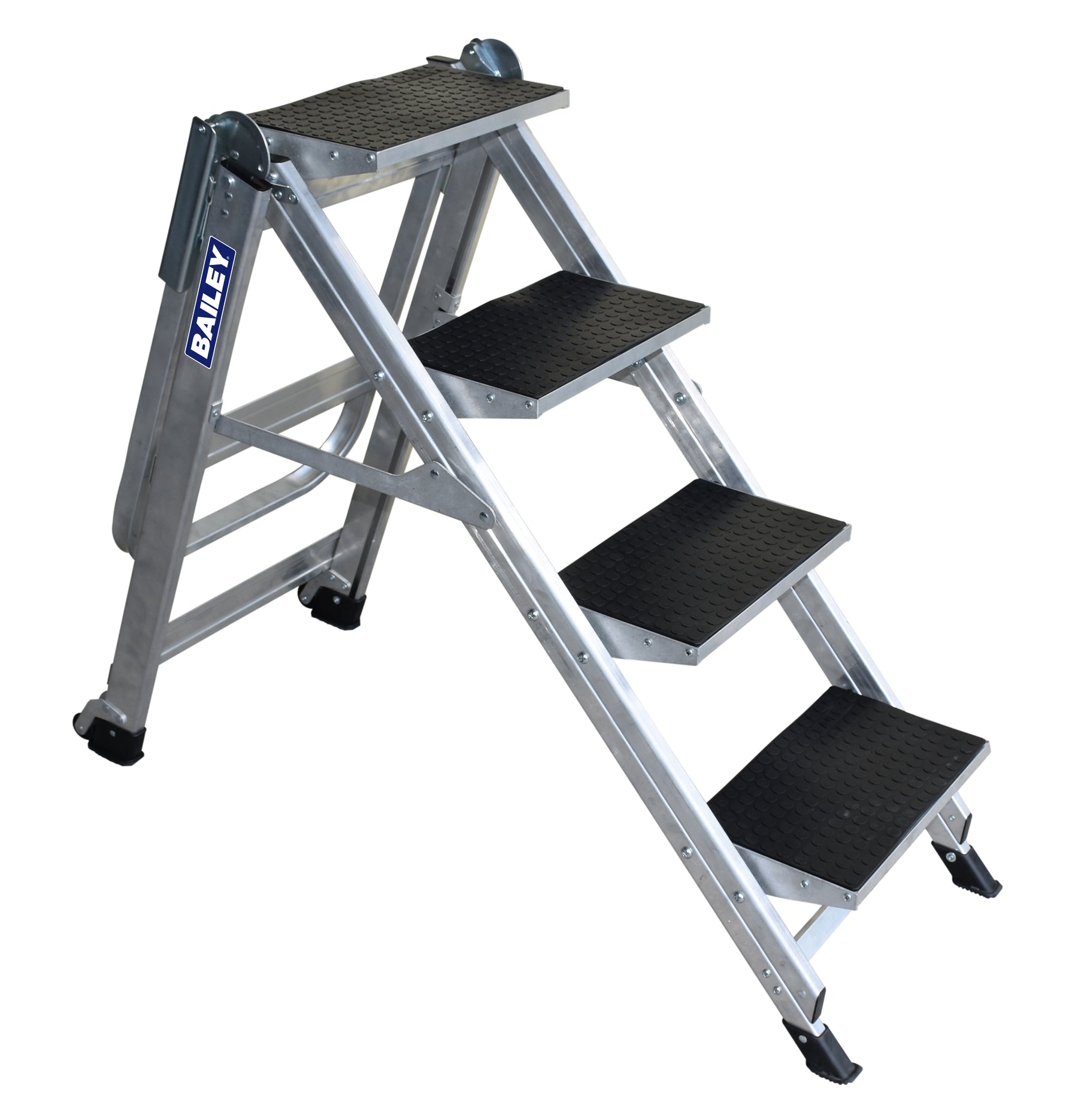 Bailey 0.89m Stairway Ladder 4 Step with Safety Rail FS13752