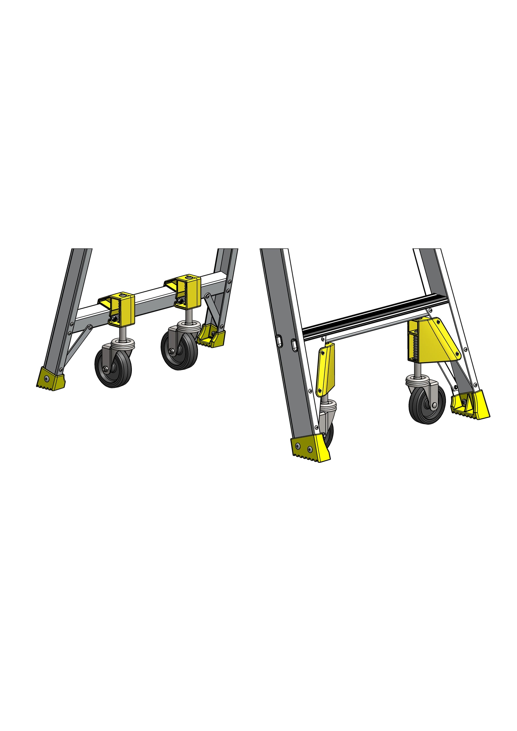 Bailey Castor Kit P/L Pfs (White) Al Pro 2-5 / Fg Pro 2-3 / Extensionreme 2-6 FS13991