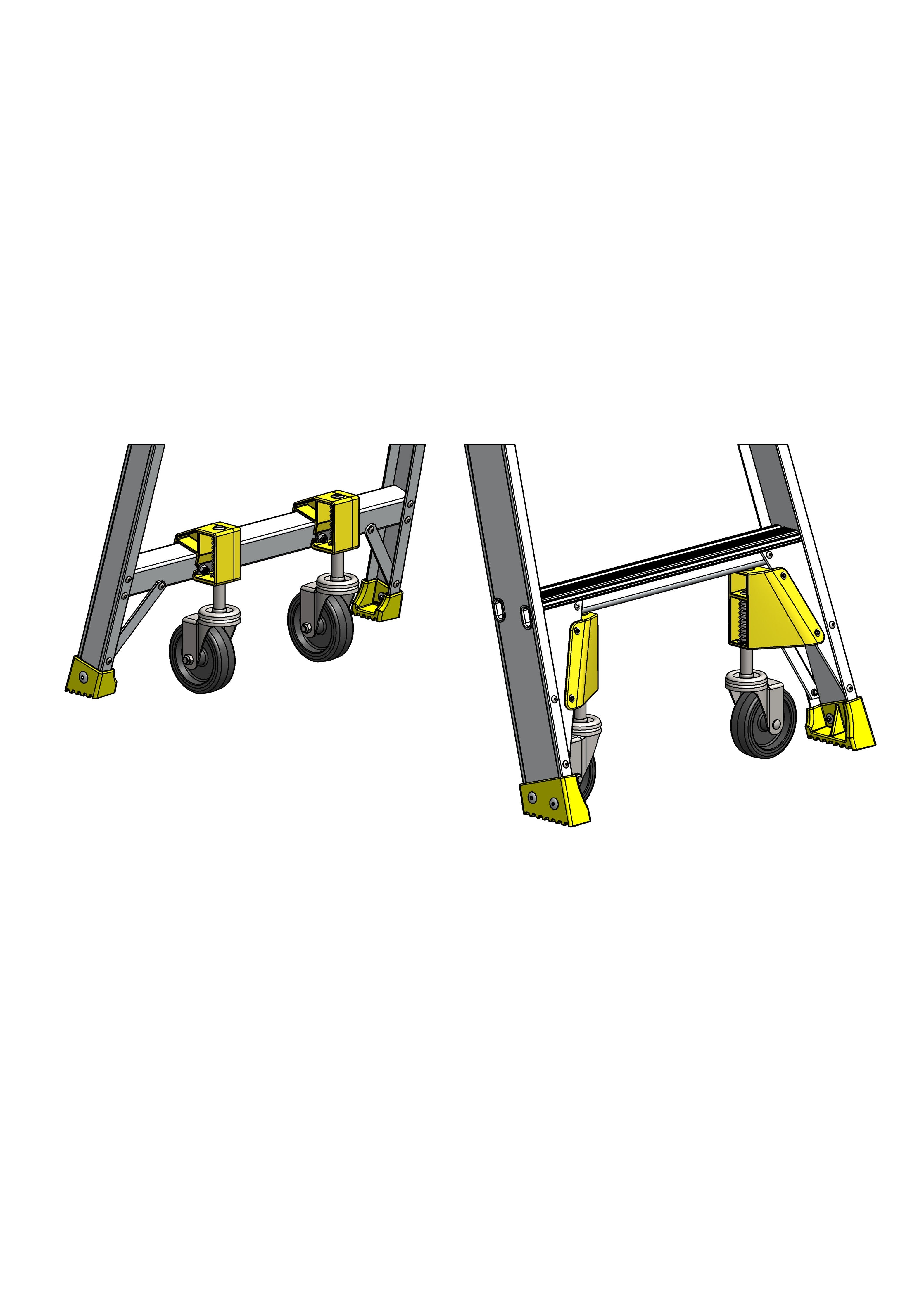 Bailey Castor Kit P/L Pfs (Green) Al Pro 8 / Fg Pro 7-8 / Extensionreme 8 FS13993