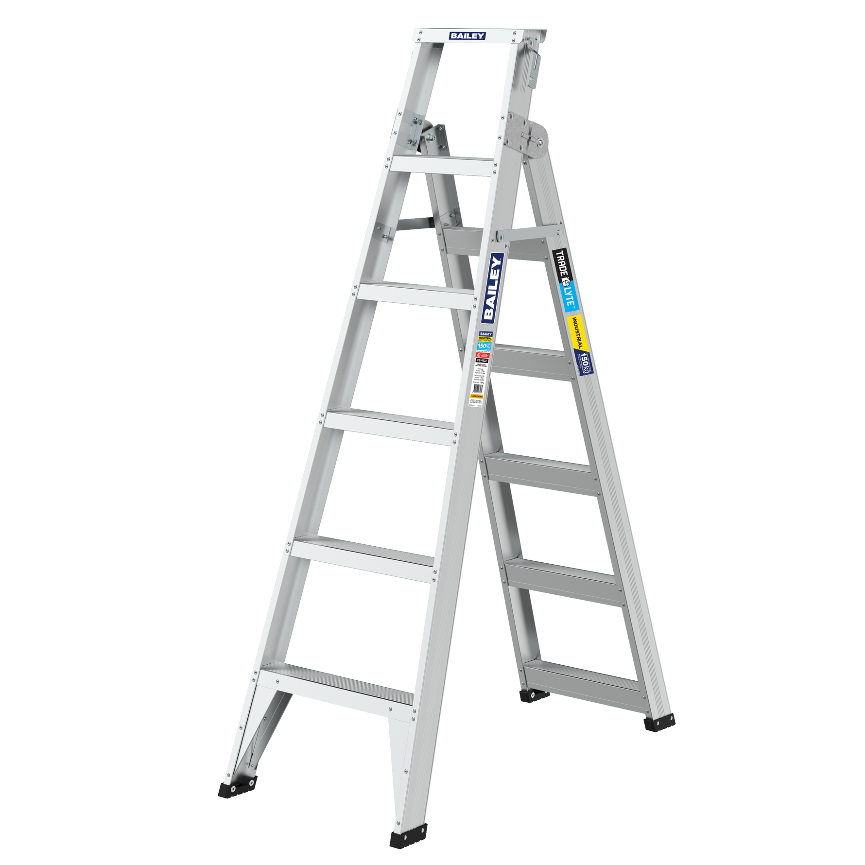 Bailey 1.8m Trade Lyte Dual Purpose 6 Step Stepladder 1.8M 150Kg FS14022