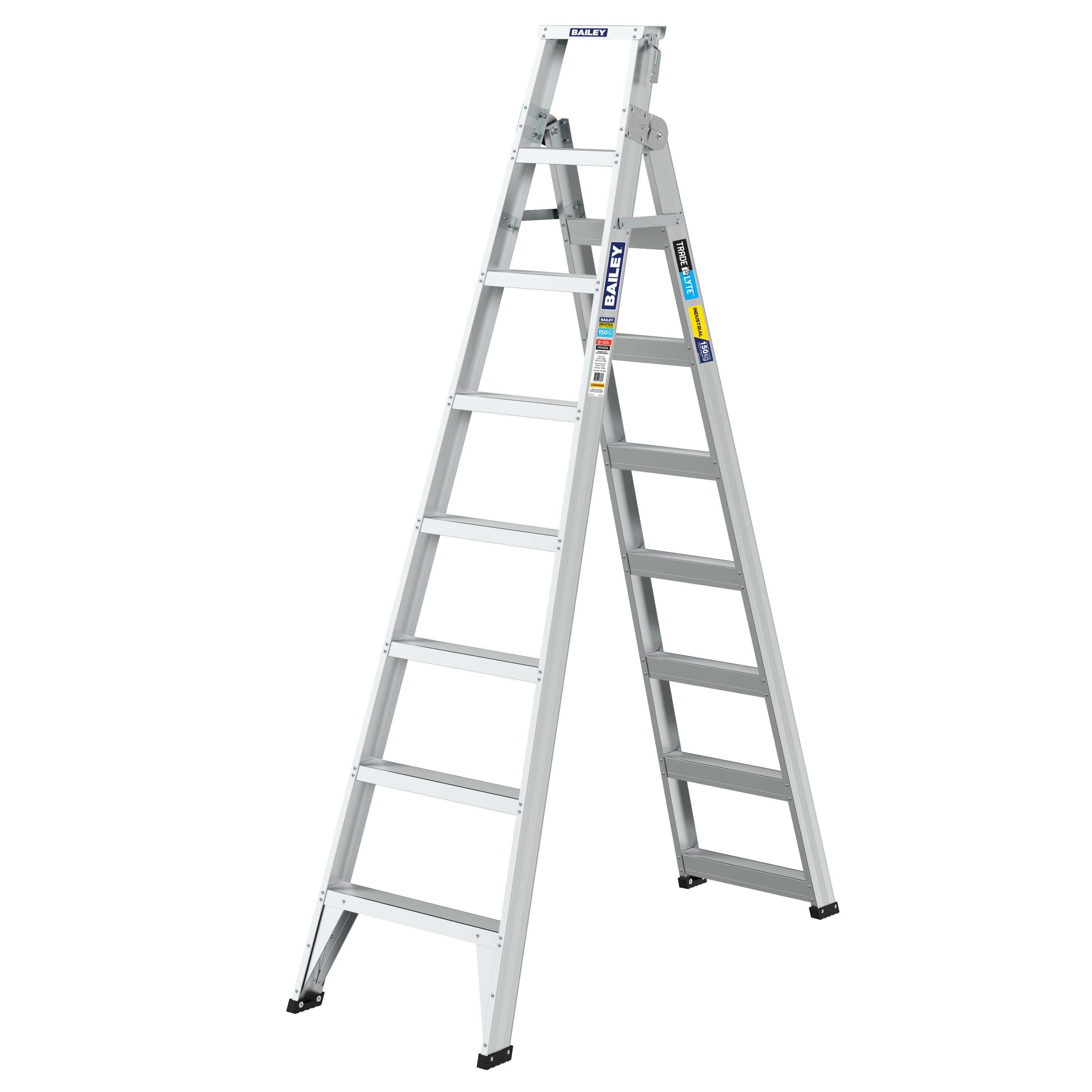 Bailey 2.4m Trade Lyte Dual Purpose 8 Step Stepladder 2.4M 150Kg FS14024