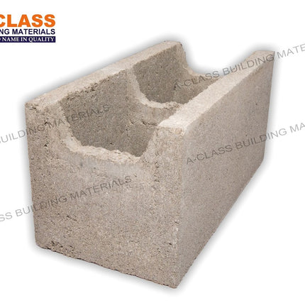 FULL LENGTH CHANNEL NOTCH BLOCK UNIVERSAL STANDARD {ASH GREY COLOUR}