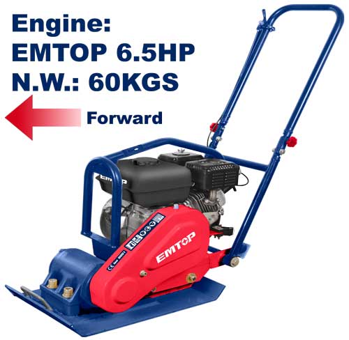 EMTOP 6.5HP 60 kg Plate Compactor