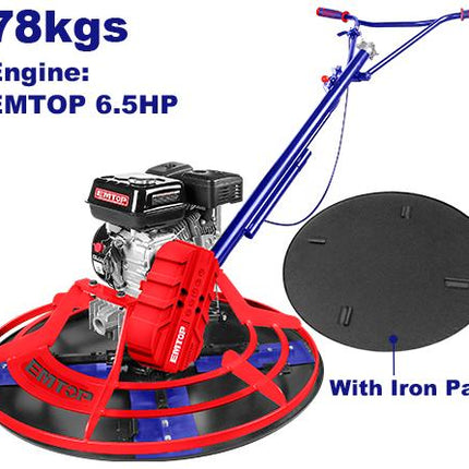 EMTOP 36" Power Trowel with Honda GX160 Engine
