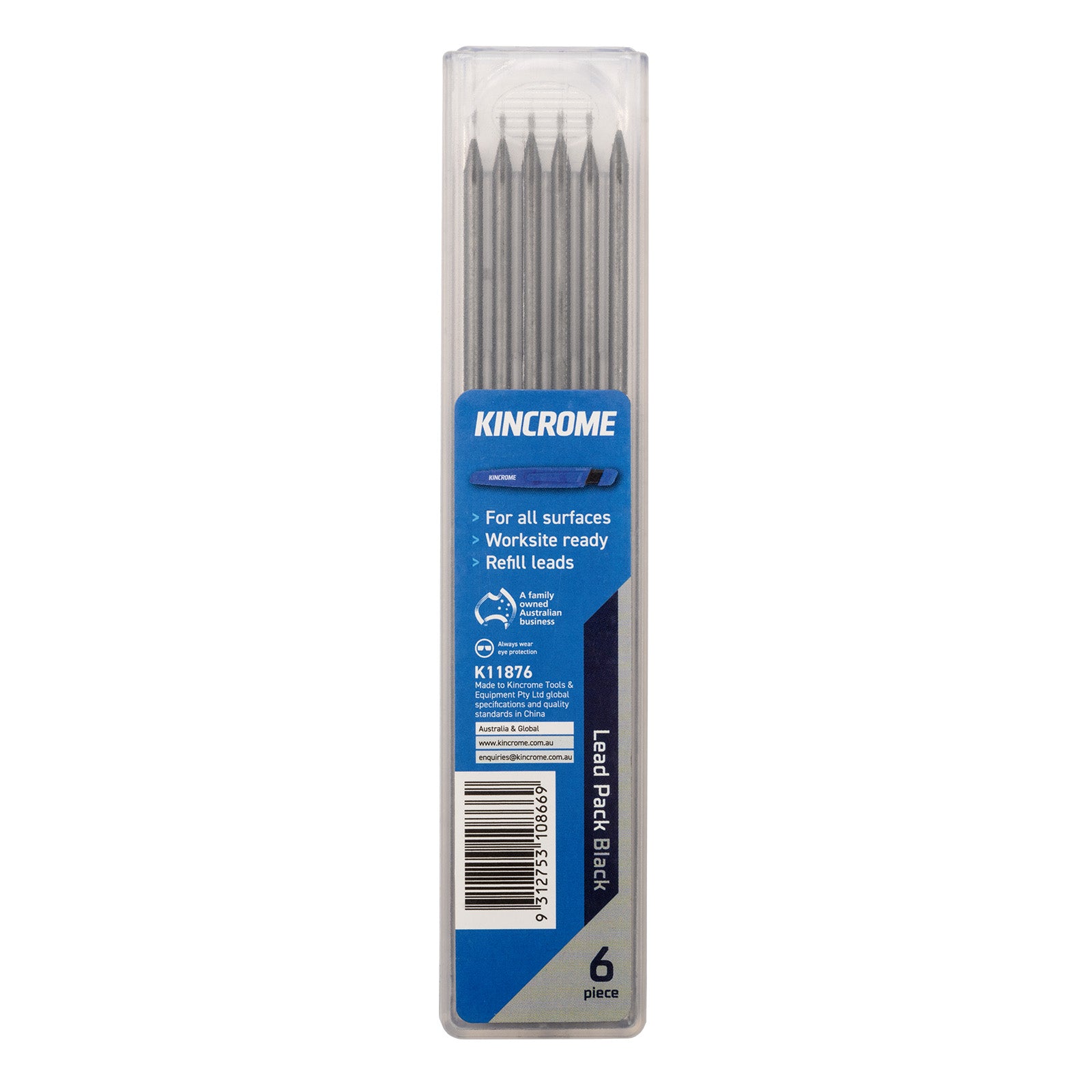 Kincrome Black Refill Pack 6 Piece K11876