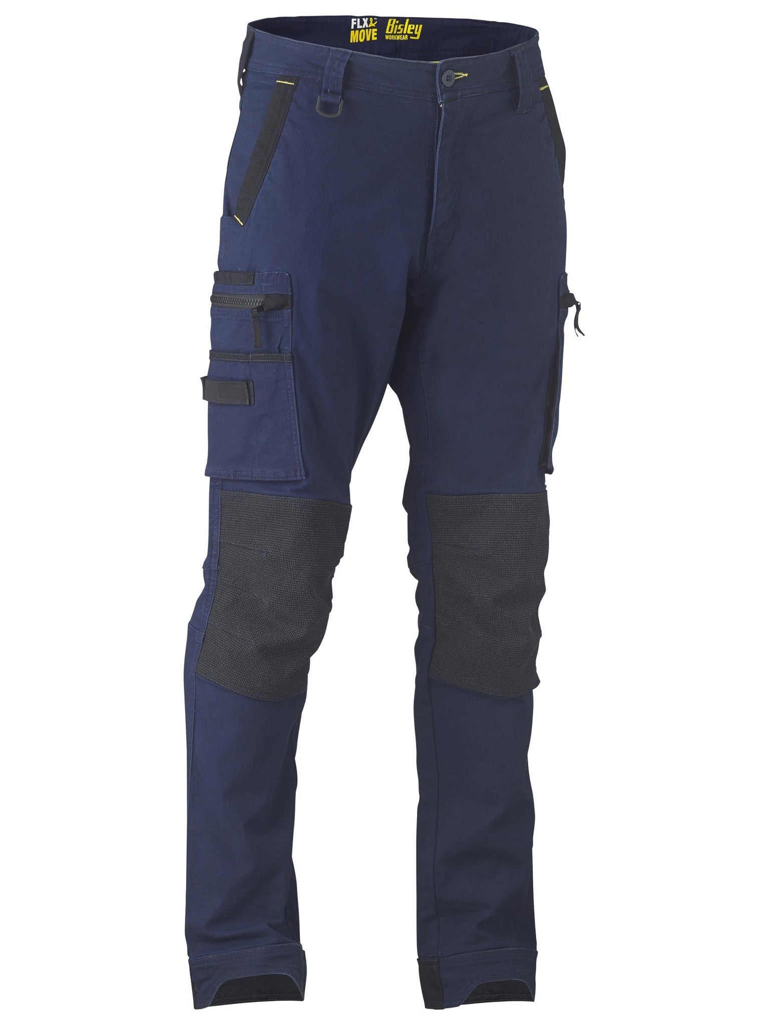 Bisley Workwear BPC6330 Men's Navy 82 Flx & Move™ Stretch Utility Zip Cargo Pants
