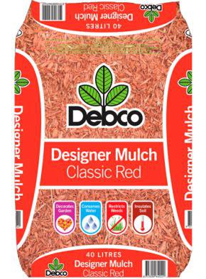 Debco Designer Mulch Red 40 Litre 640122