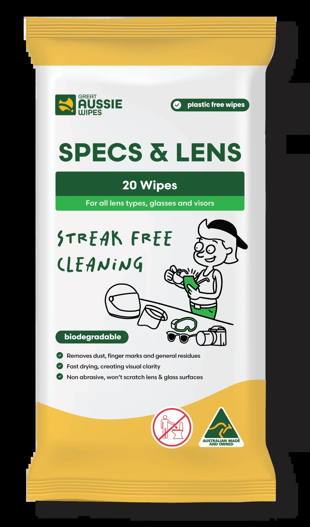 Gaw Showerless Wipes 10PK GAW00020