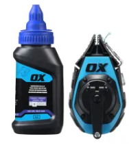 Ox Pro 15.25M/50' Precision Chalk Reel Value Pack - Kevlar Ultra Fine Line / 3:1 Gear Ratio OX-P630702