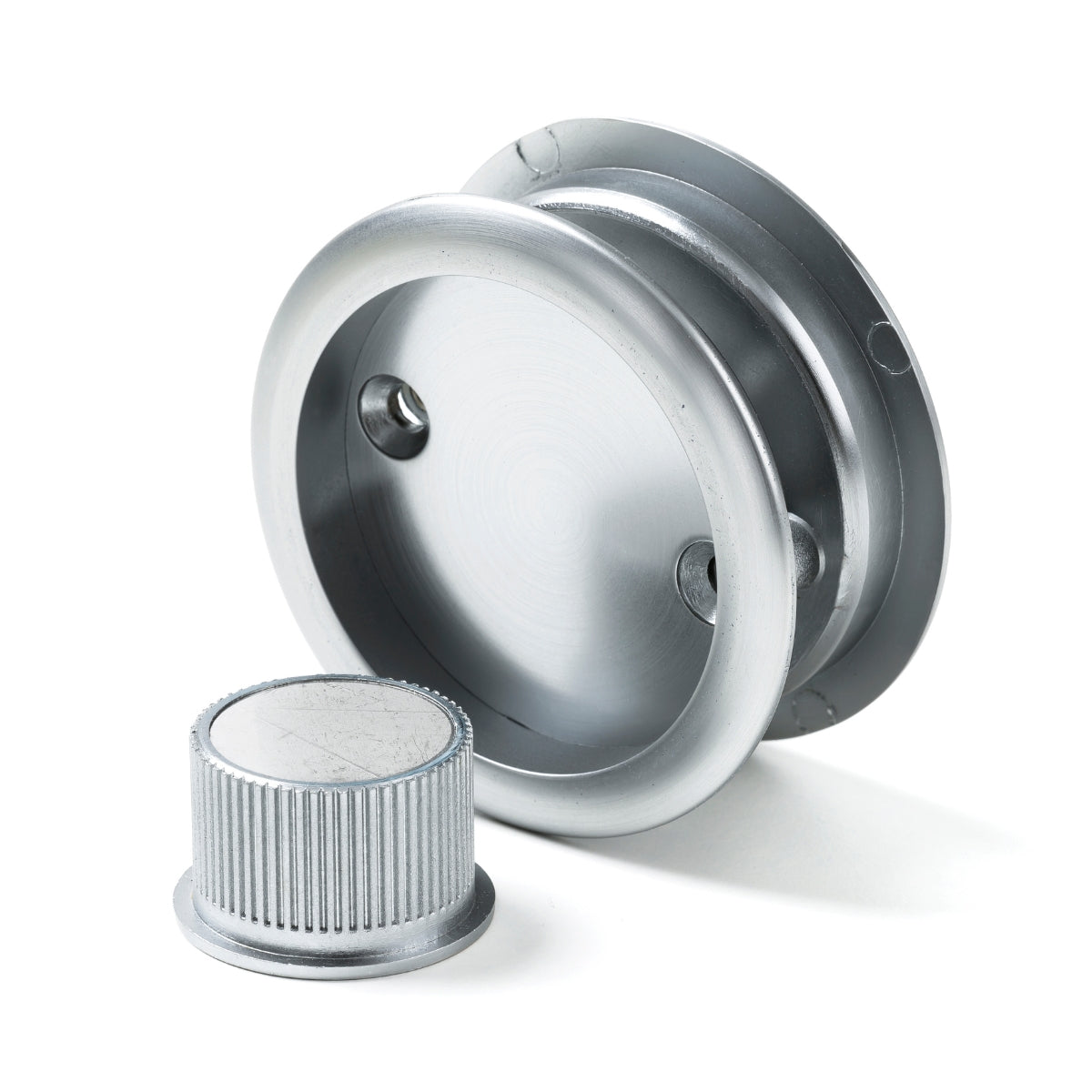 Lemaar Satin Stainless Steel 65mm Round Cavity Slider
