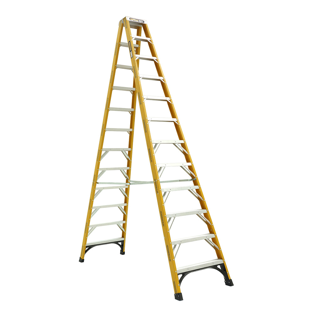 Gorilla FSM012-HD Heavy Duty Double Sided Fibreglass Ladder 3.6M (12ft) 180kg Industrial