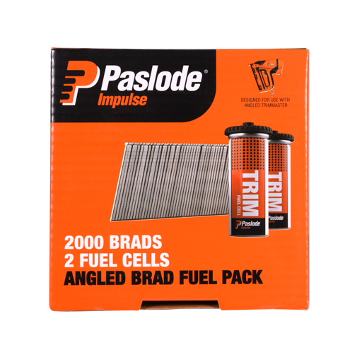 Paslode 38mm Brad Nails & 2 Fuel Cells - 2000 Pack B20738