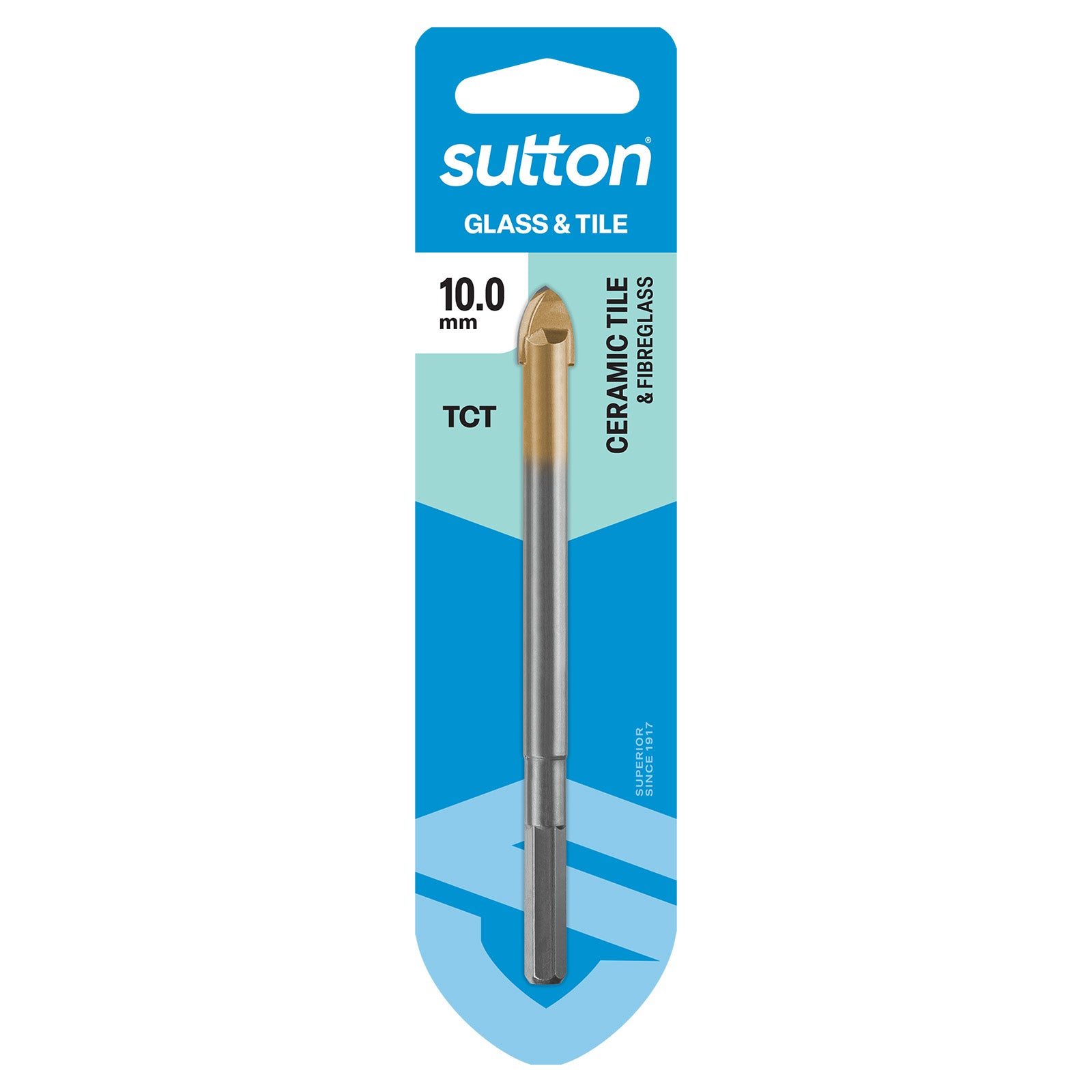 Sutton Tools Drill Glass & Tile Bit Carded 10.0Mm D6041000