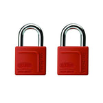 Lockwood 120N Series Padlock 40mm With 25mm Shackle With Silicon Jacket 2DP Twin Pack Keyed Alike 120N/40/125/2DP