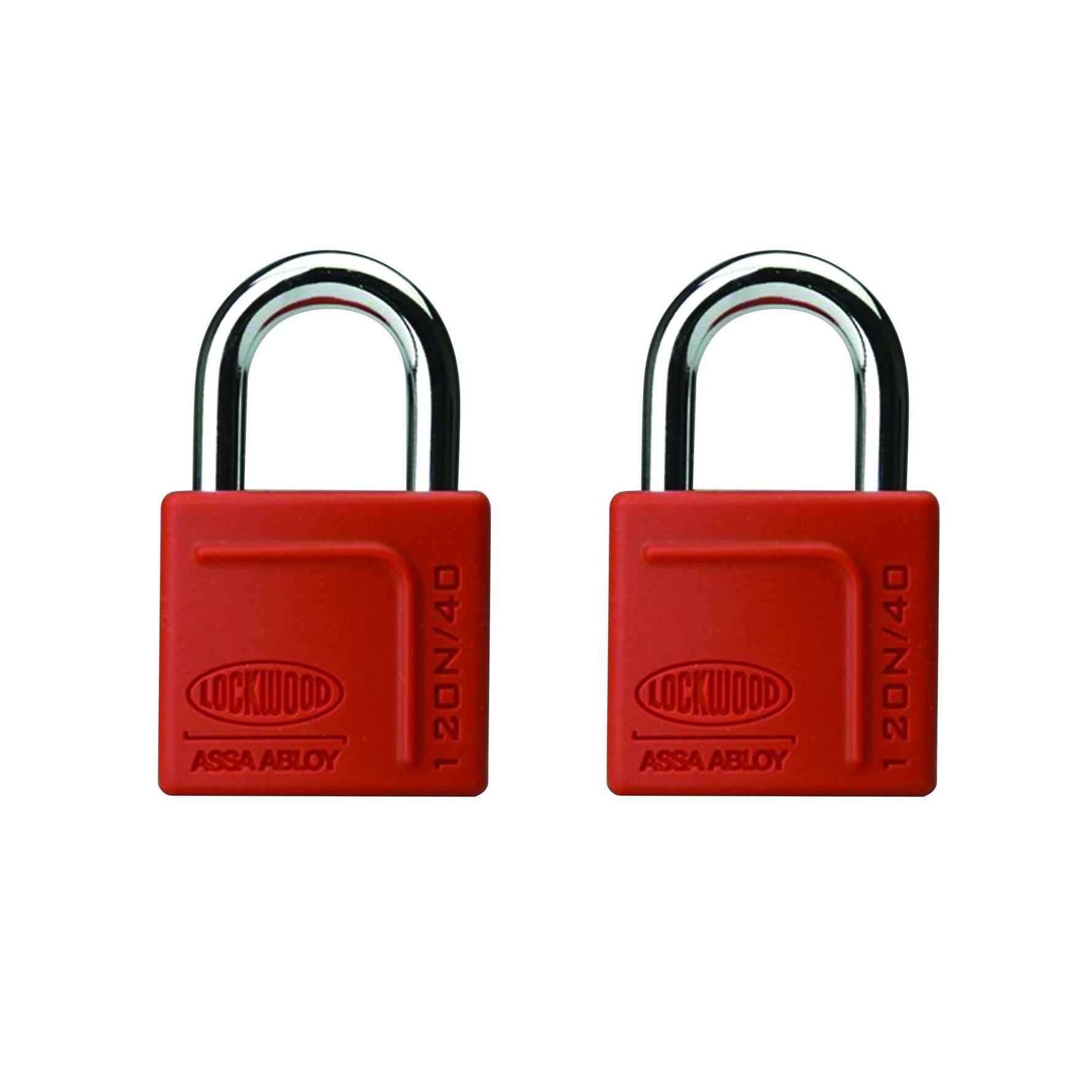 Lockwood 120N Series Padlock 40mm With 25mm Shackle With Silicon Jacket 2DP Twin Pack Keyed Alike 120N/40/125/2DP