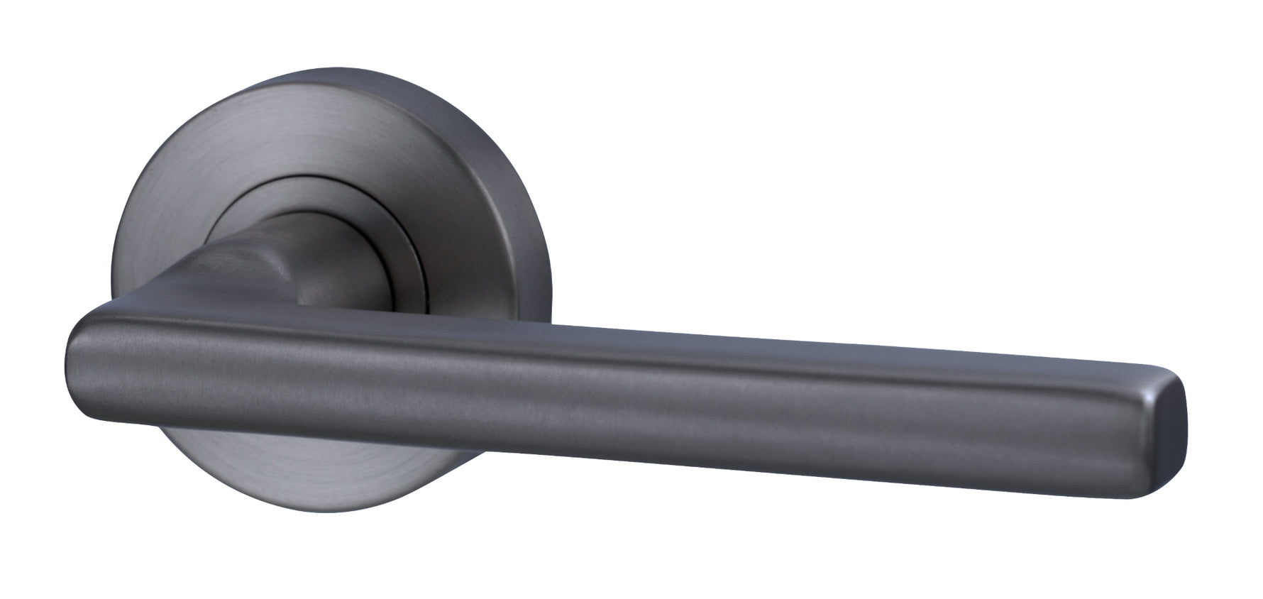 Lockwood Lever V4 Satin Gun Metal PVD Passage Set With Latch VIV1/V4GMPVD
