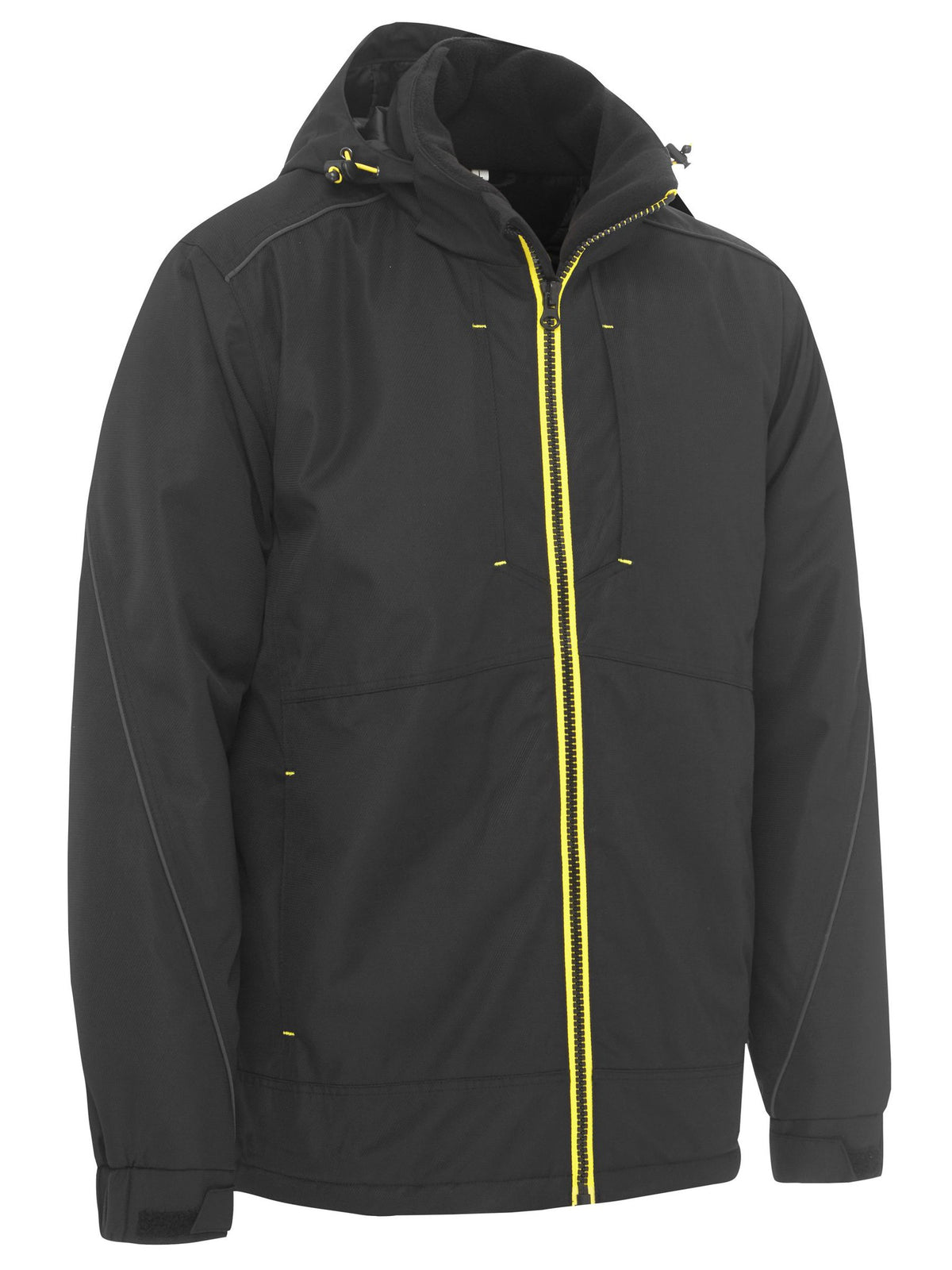 Bisley Workwear BJ6943 Men's Black XL Heavy Duty Dobby Jacket BJ6943_BBLKXL