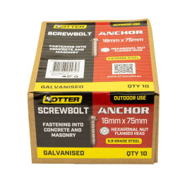 Otter Anchor Eyebolt Head 6 X 50 galv Box of 25 EBHC3650K