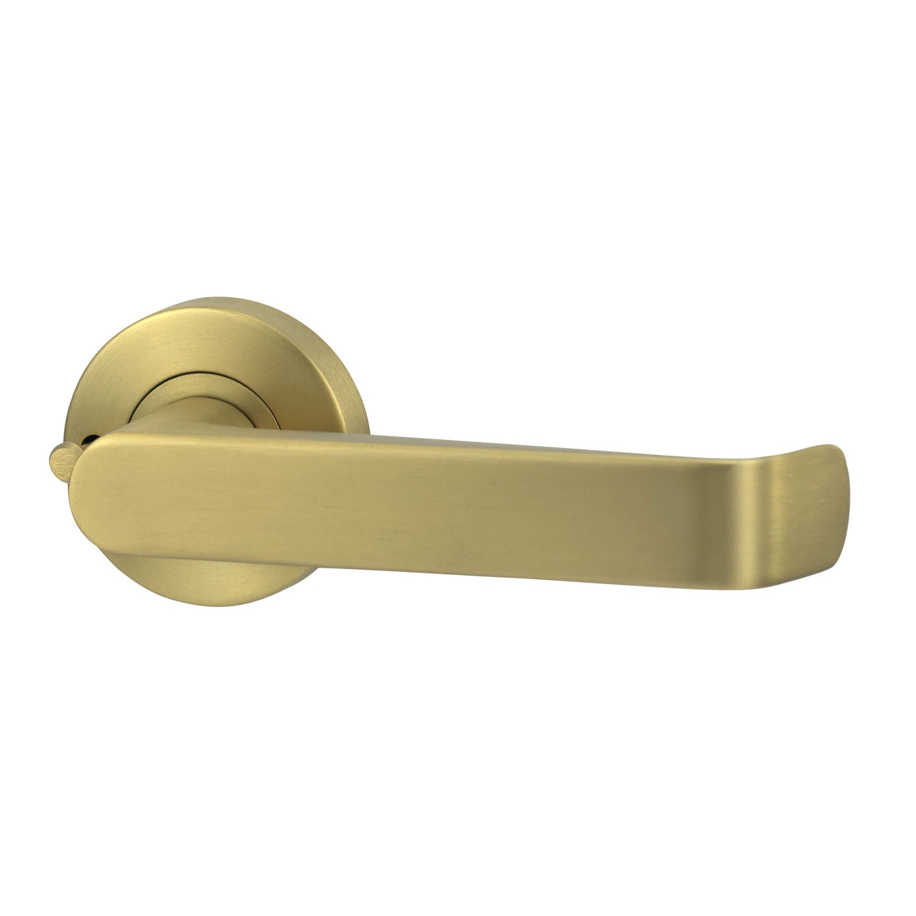 Lockwood Lever V1 Satin Brass PVD Privacy Set With Latch VIV2/V1SBPVD