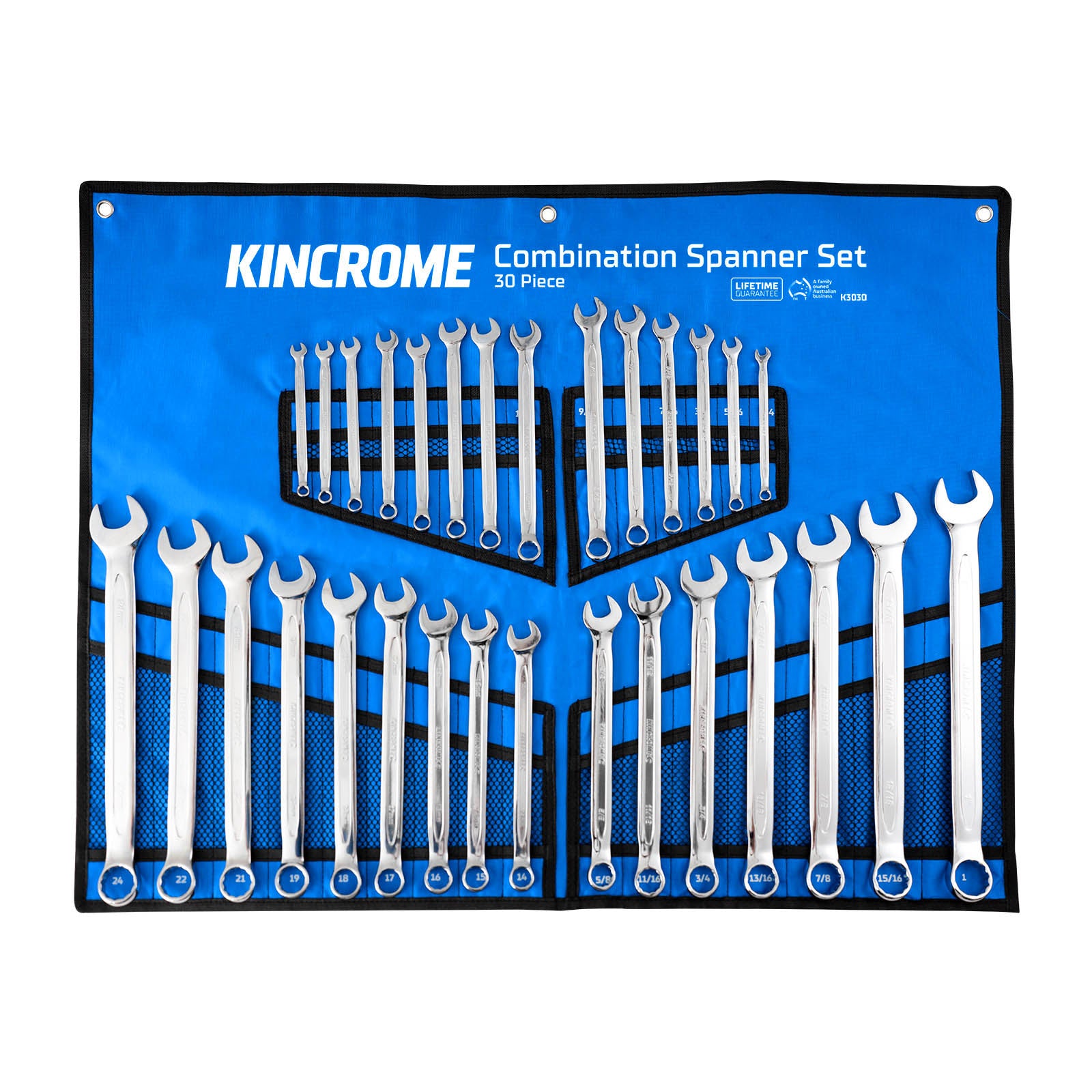 Kincrome 30P Comb Span Set Met/Imp (Mp) K3030