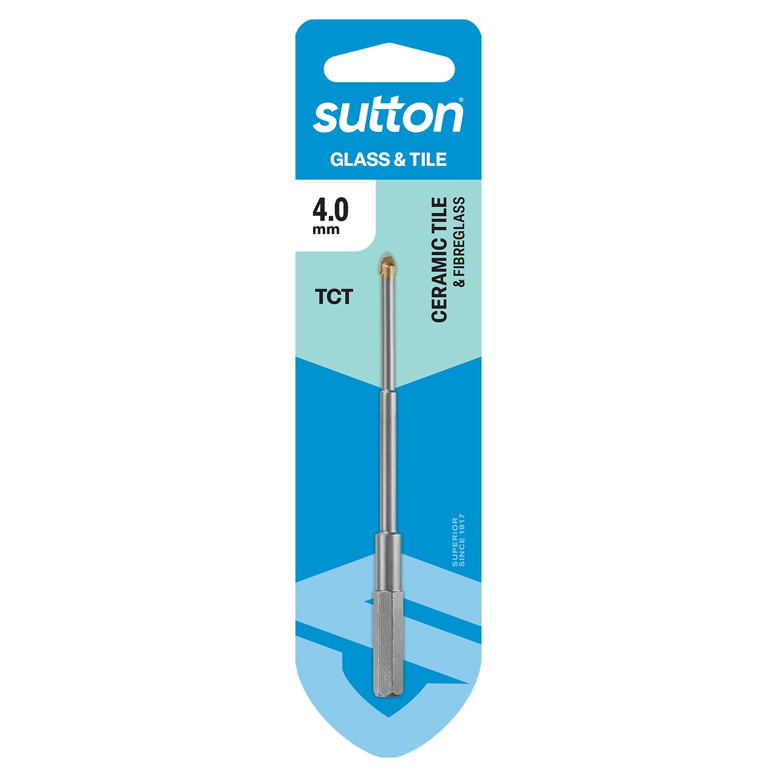 Sutton Tools Drill Glass & Tile Bit Carded 4.0Mm D6040400
