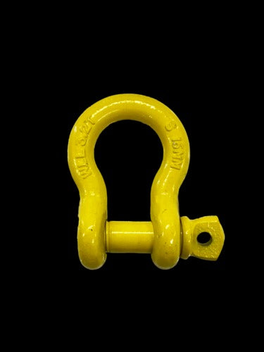 Austlift Grade S Bow Screw Pin Shackle Powder Coated Grey 19mm 4.7T 503019C