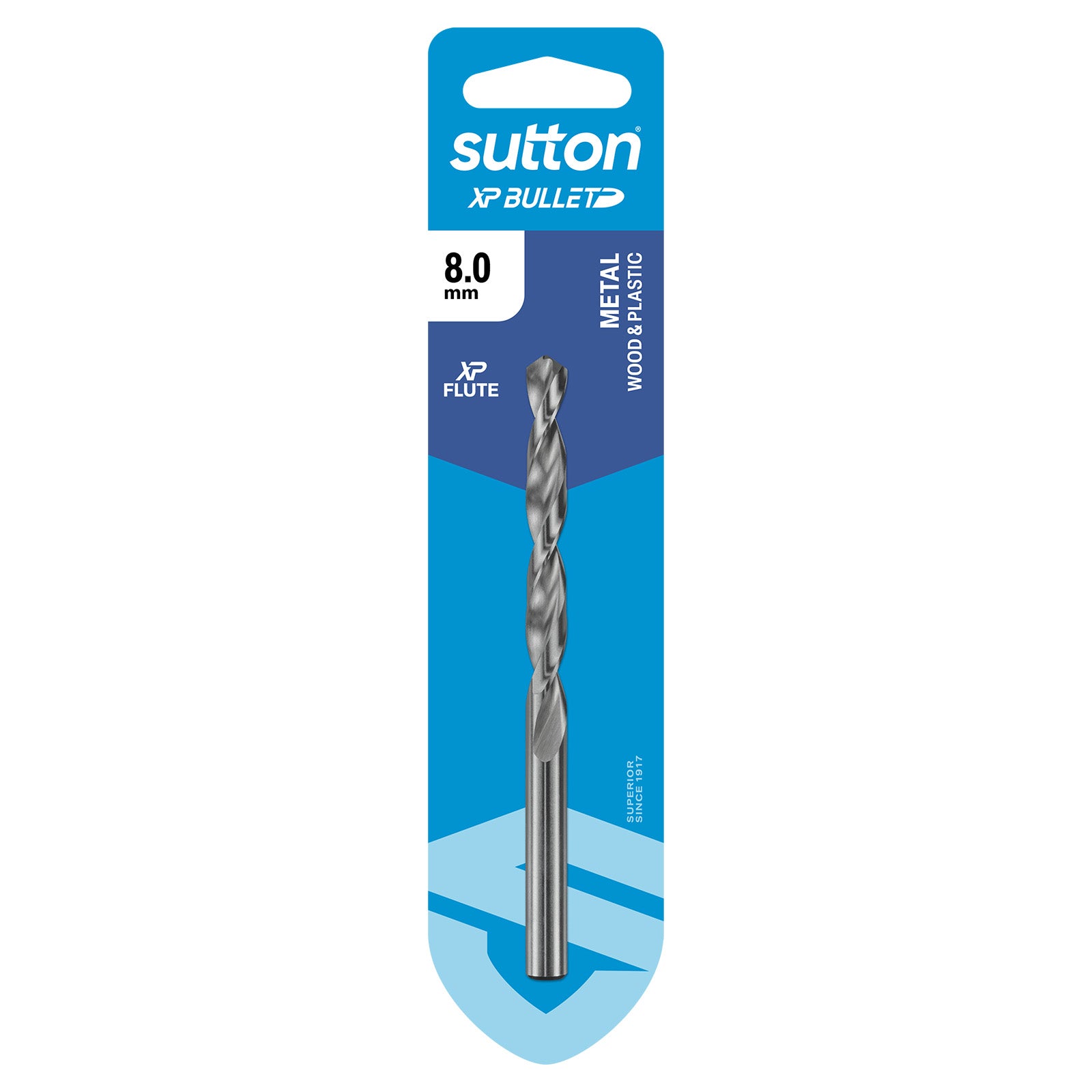 Sutton Tools Drill Jobber Hss Xp Bullet Carded 8.0Mm D220H0800