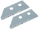 Ox Replacement Grout Remover Blades - Tungsten Carbide Tipped 2pk OX-P139802