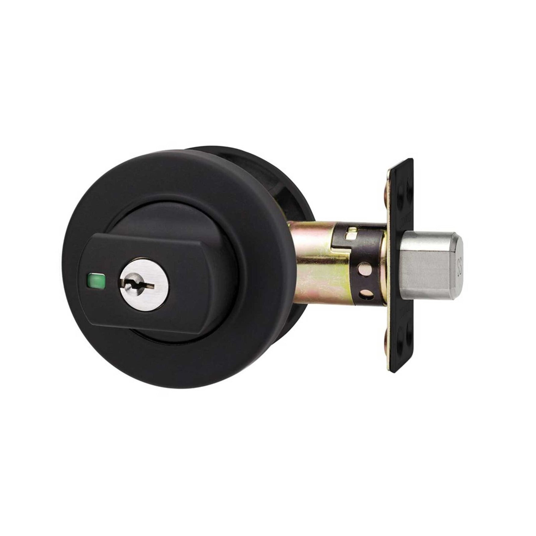 Lockwood Paradigm Deadbolt Round Rose Matt Black Universal Pack 005/B1MBKDP
