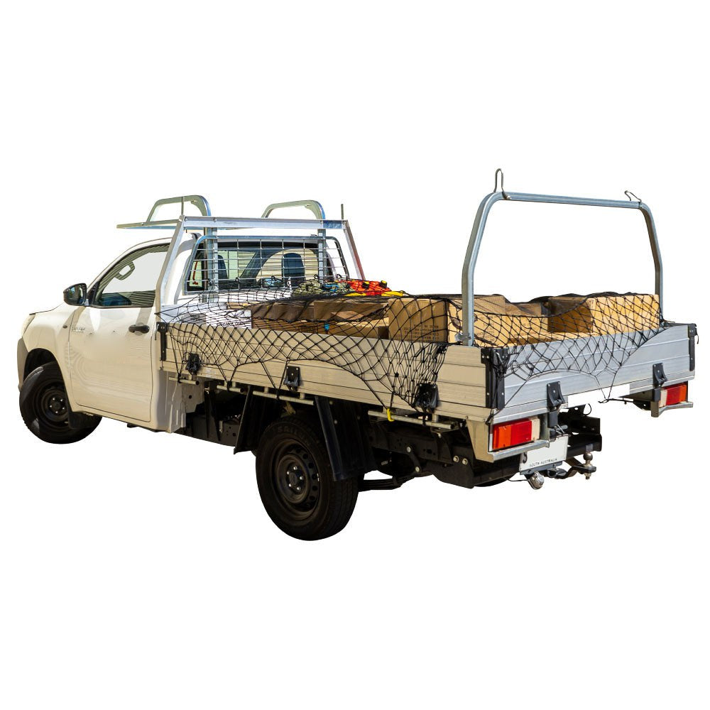 Monkey Grip Meshblock Cargo Net with Hooks 2500 x 2000mm Black LNM2
