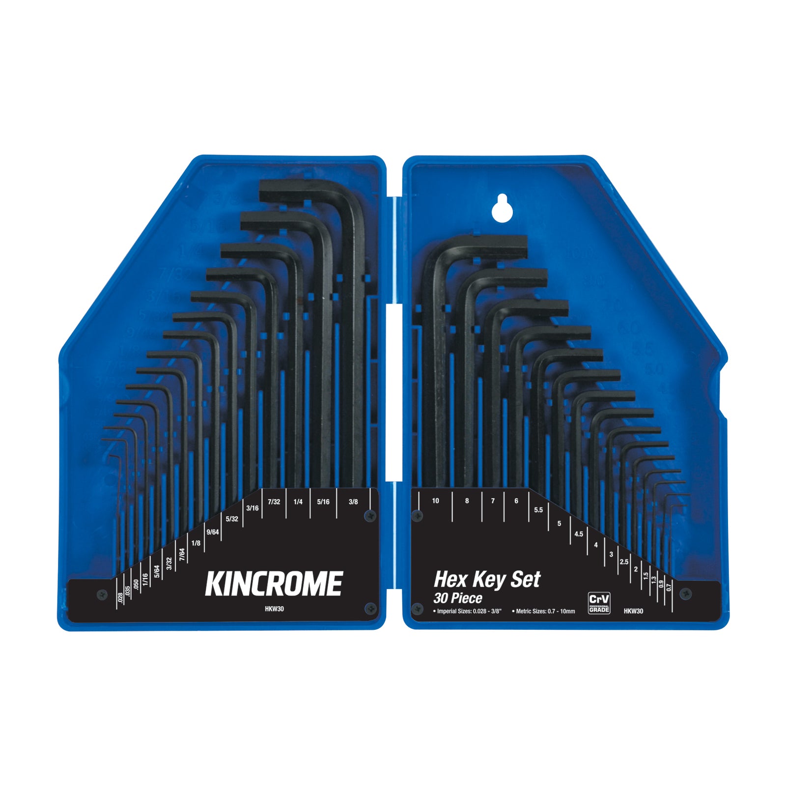 Kincrome Hex Key Wrench Set 30Pce HKW30
