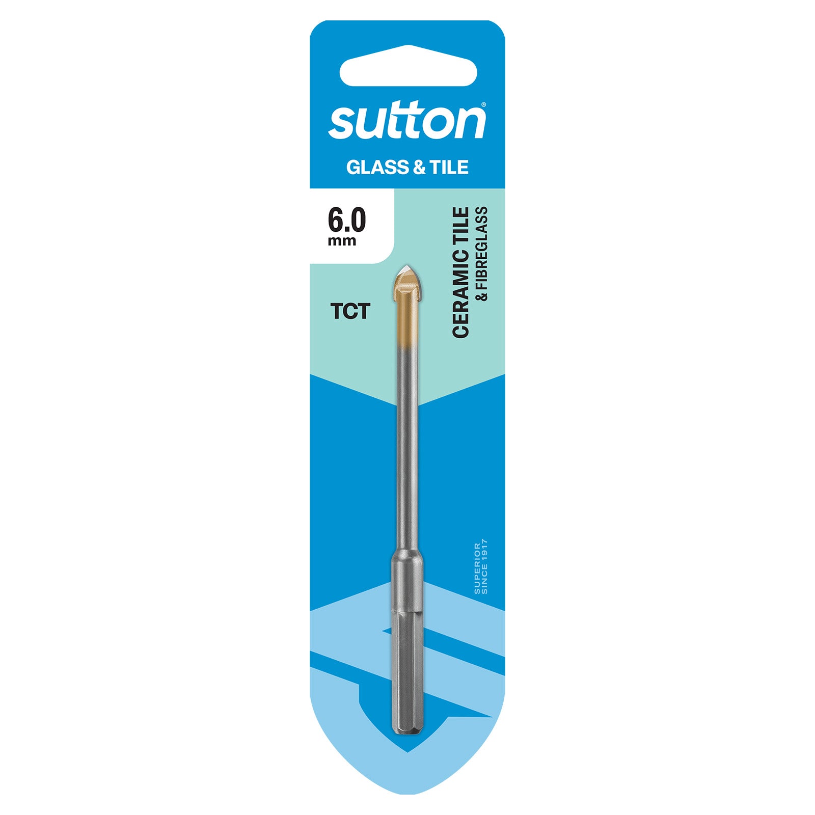 Sutton Tools Drill Glass & Tile Bit Carded 6.0Mm D6040600