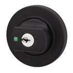 Lockwood Paradigm Deadbolt Round Rose Matt Black Universal Pack 005/B1MBKDP