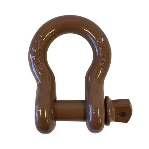 Austlift Grade S Bow Screw Pin Shackle Powder Coated Grey 19mm 4.7T 503019C