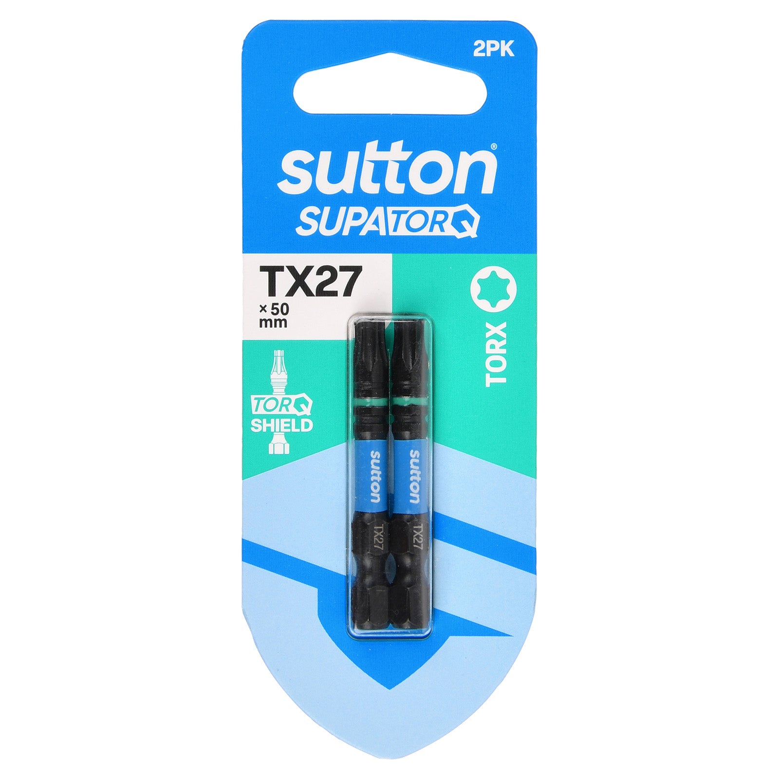 Sutton Tools Screwdriver Bit Supatorq Torx TX27 50Mm 2Pk S212H02B27