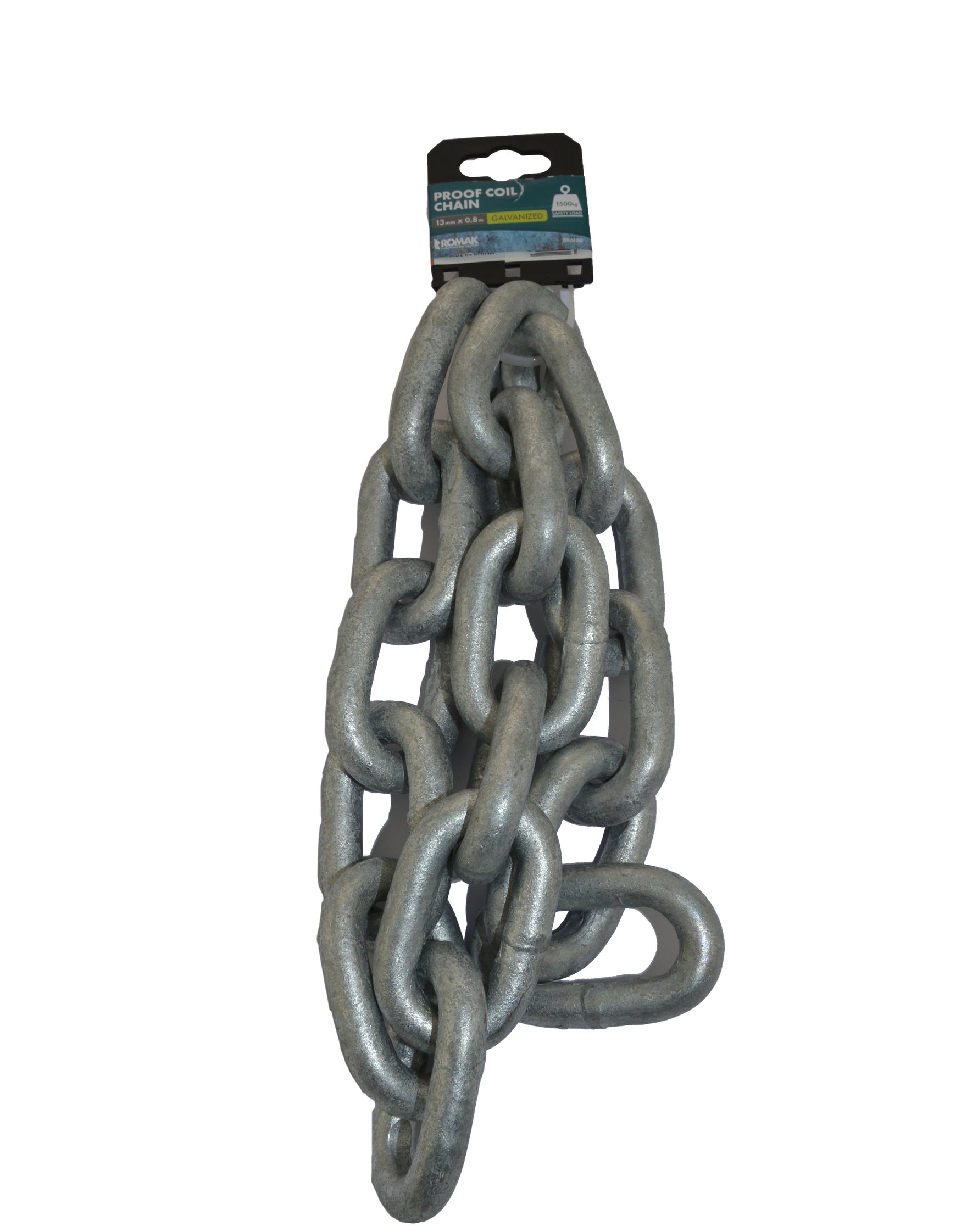 Romak Hot Dip Galvanized Chain 13Mm X 0.8M 886160