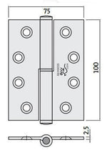 Trio Australia Lift Off 100x75x2.5 Lh Gun Metal Grey R2-175LOLHGN