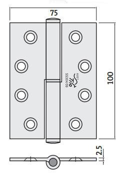 Trio Australia Lift Off 100x75x2.5 Lh Gun Metal Grey R2-175LOLHGN