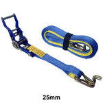 Austlift SwiftCore Ratchet Tie Down Hook Keeper 50mm x 9m 2500kg LC Steel Handle 204250S