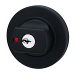 Lockwood Paradigm Deadbolt Round Rose Matt Black Universal Pack 005/B1MBKDP