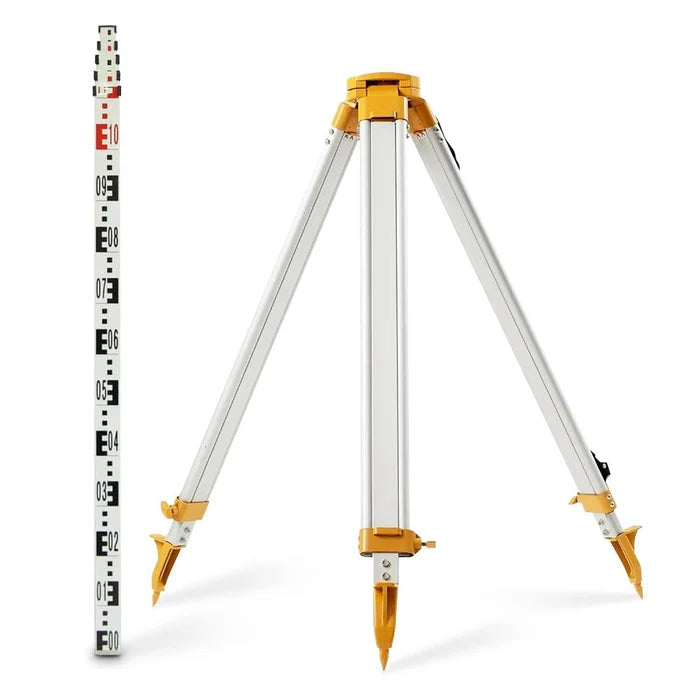 Topcon Standard Dome Aluminium Tripod & 5m 5 Section E-FACE Staff Topcon BUILD_COMBO_2_T