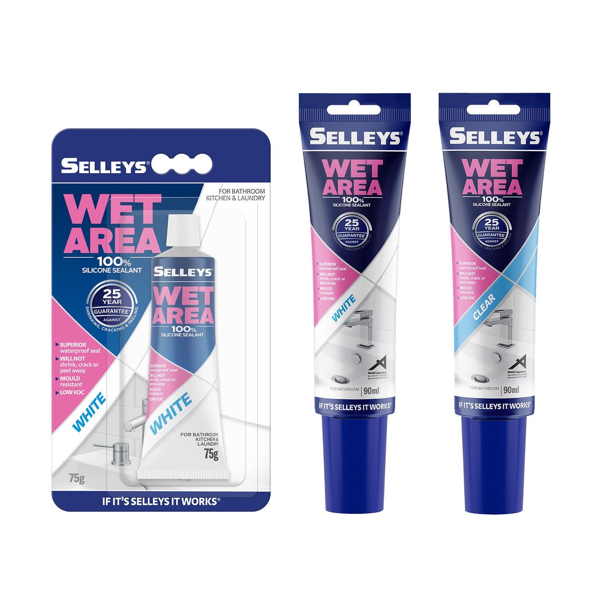 Selleys Wet Area White 90ml 103261