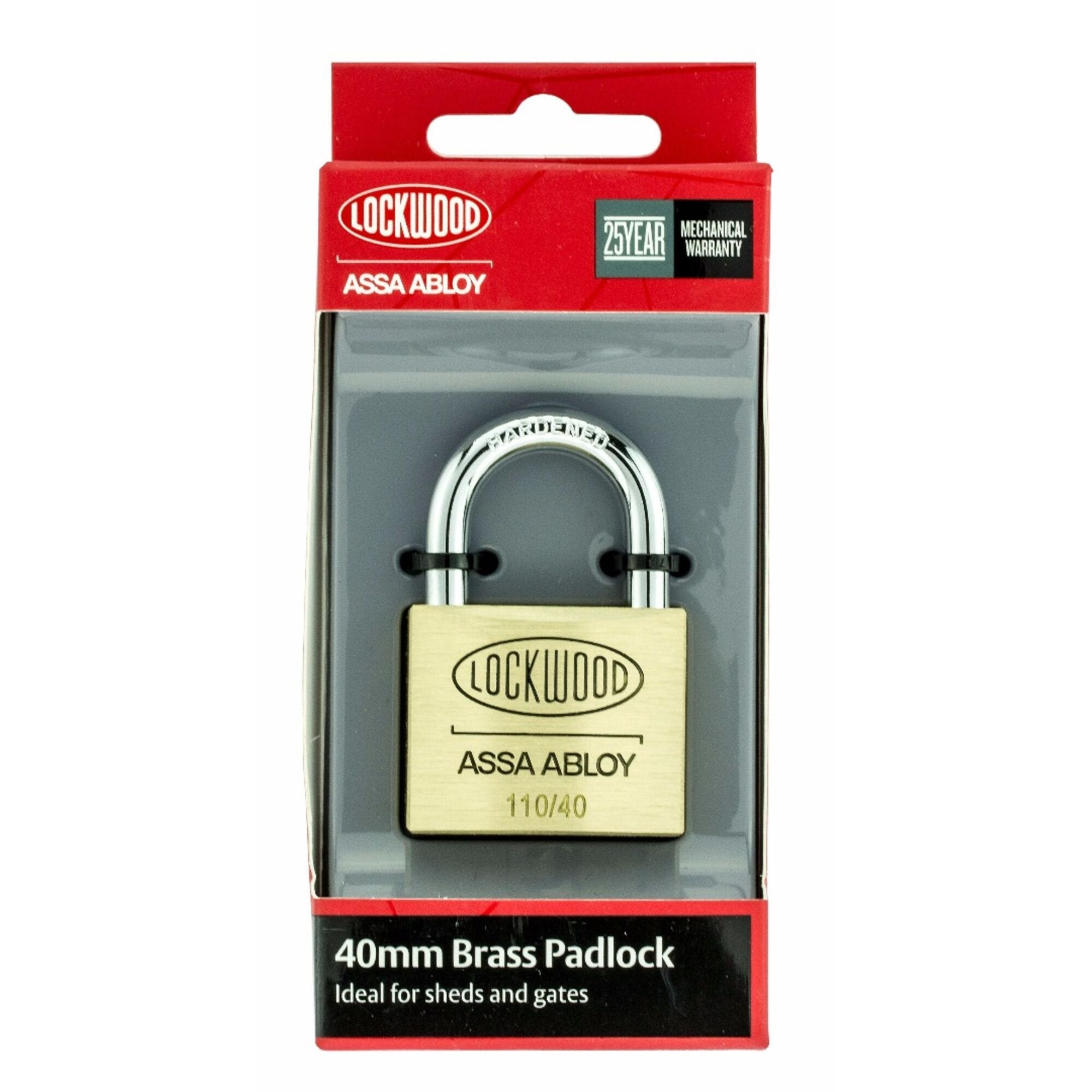 Lockwood 110 Series Padlock 40mm With 23mm Shackle NDP 110/40/123/NDP
