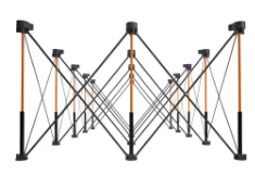 BORA Centipede CK15S 30 inch height Portable Work Stand, Includes 4 X-Cups, 4 Quick Clamps, Carry Bag, Portable Work Support Sawhorse, 4Ft x 8Ft, 30 inch work height, 6000lb weight capacity, Orange CK15S