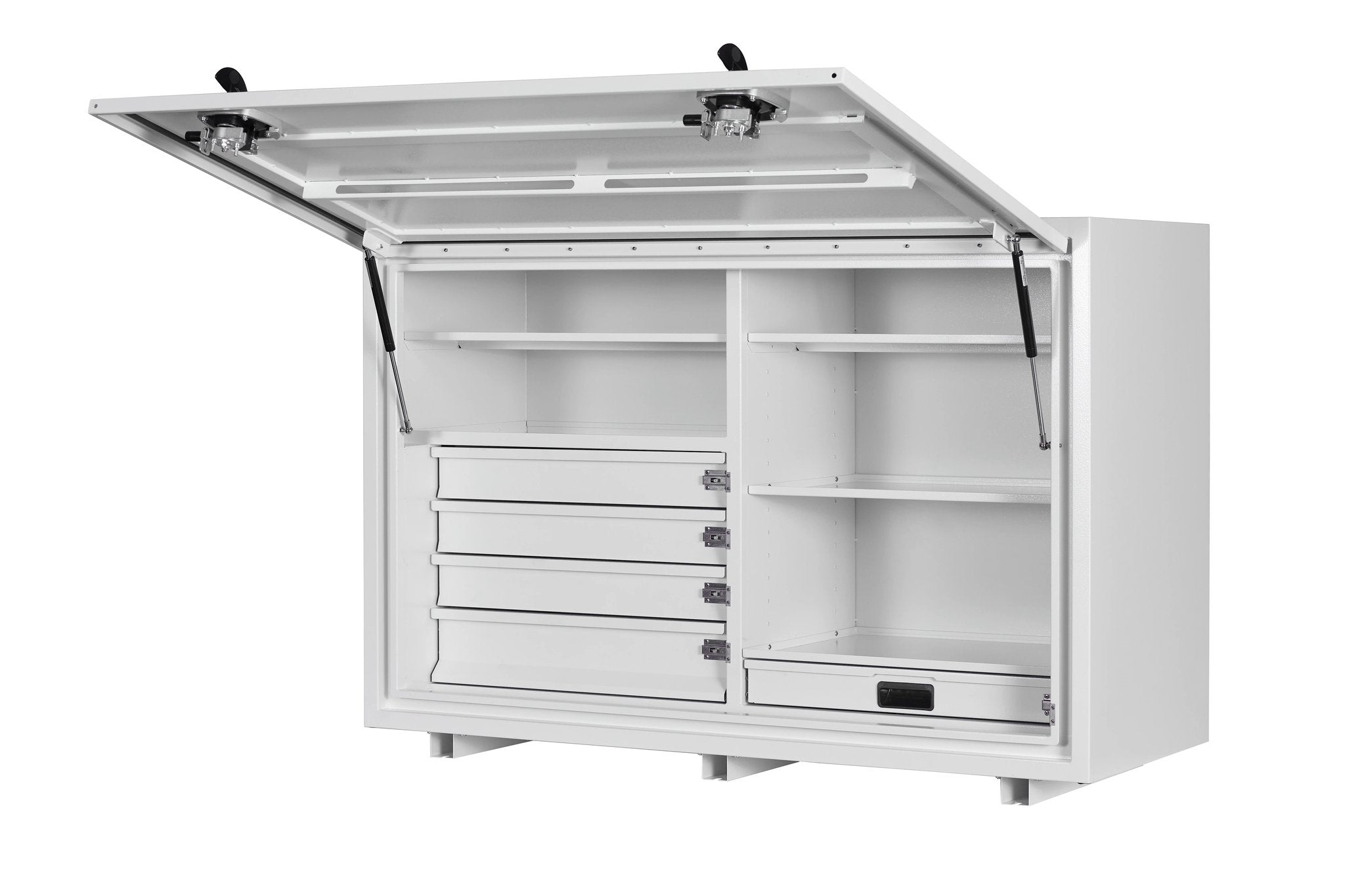 KA Boxes 4 Drawer 5 Shelves pullout Work Surface - White