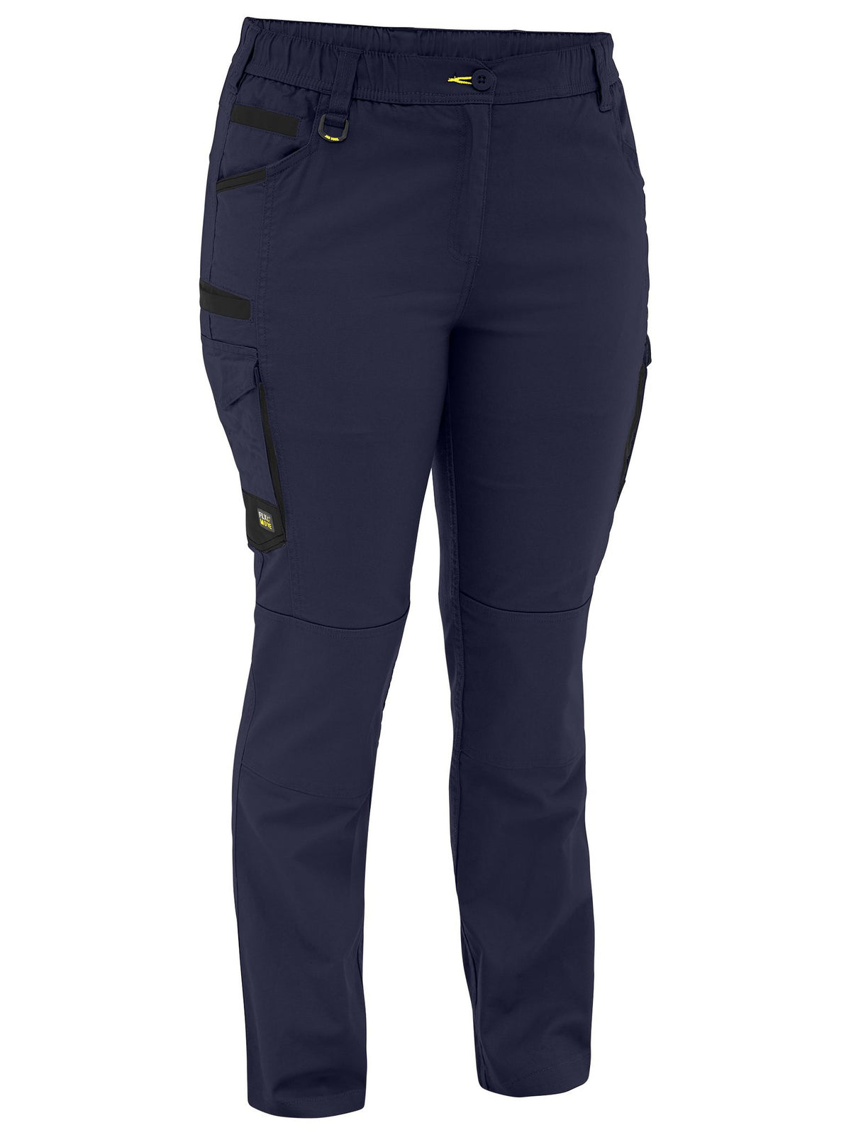 Bisley Workwear BPCL6338 Women's Navy 14 Flx & Move™ Stretch Canvas Elastic Waist Cargo Pants BPCL6338_BPCT14