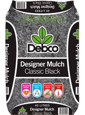 Debco Designer Mulch Black 40 Litre 640115